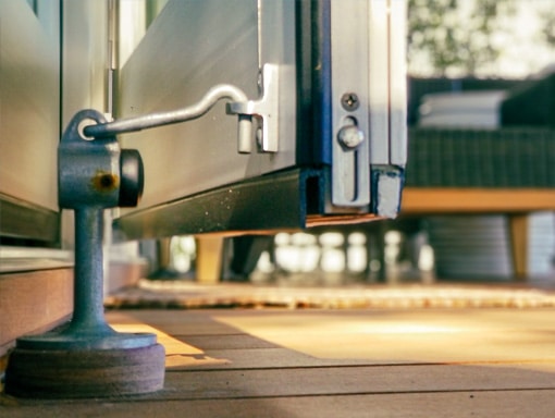 A custom hook for the deck to safeguard against the damage from strong coastal winds